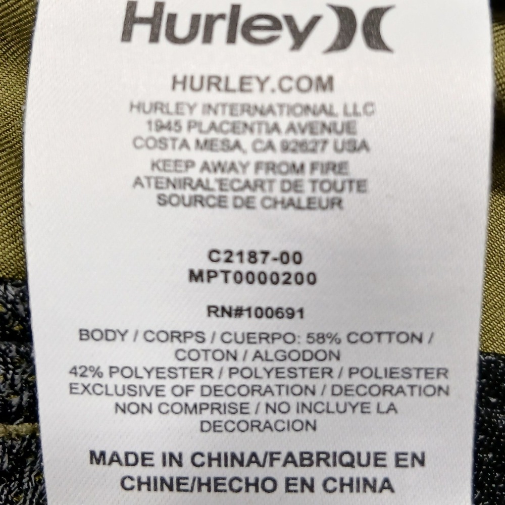 Hurley Olive Chino Pants for Men - Picture 8 of 12